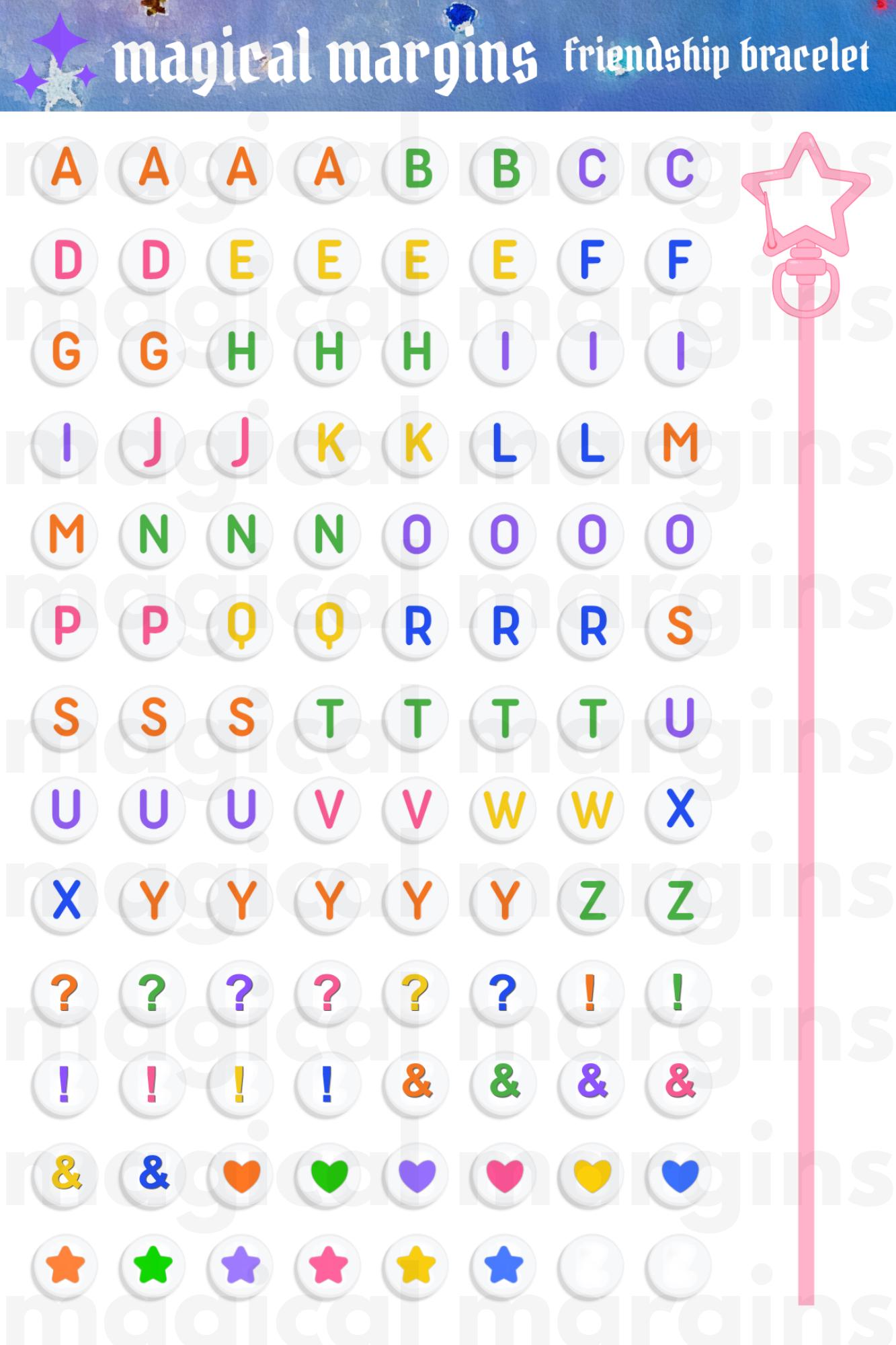 DIY Friendship Bracelet Junk Journal Sticker Sheet