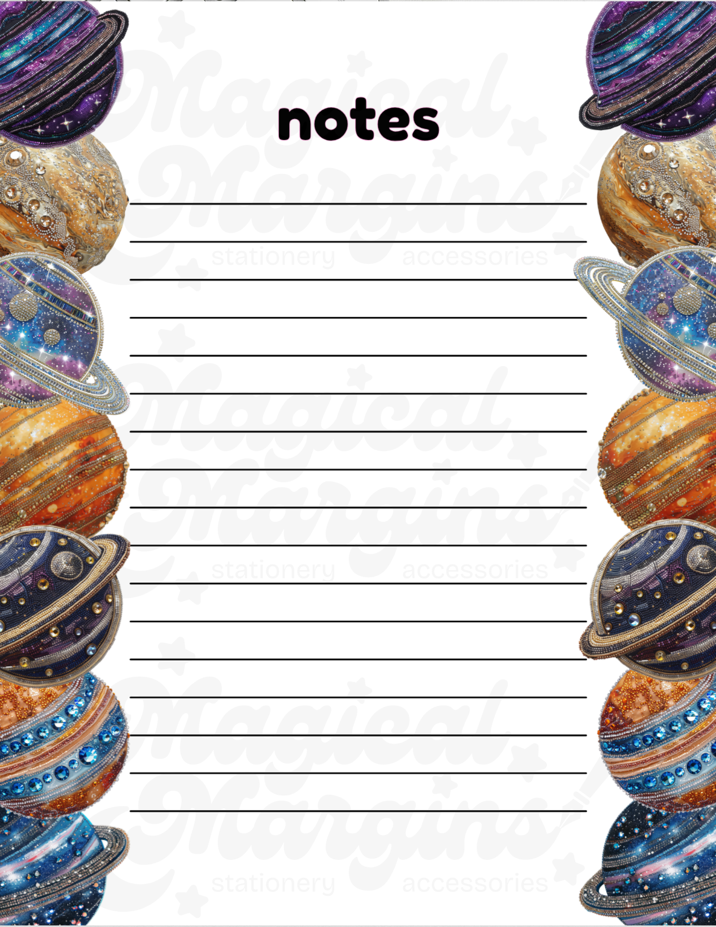 Planets Notepad