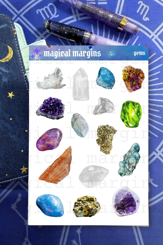 Gems Decorative Sticker Sheet