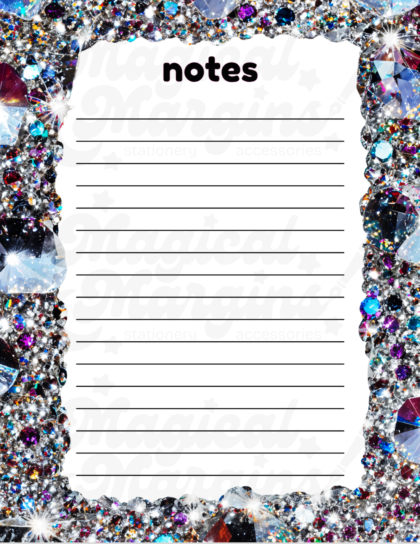 Crystal Gem Notepad