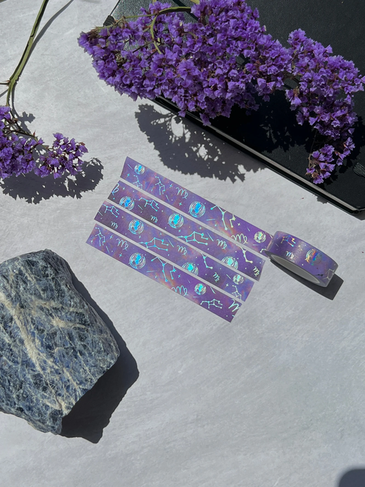 Virgo Holographic Zodiac Washi Tape - Arch Michael