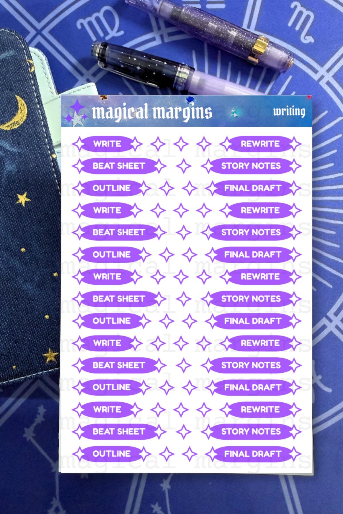 Writing Functional Planner Sticker Sheet