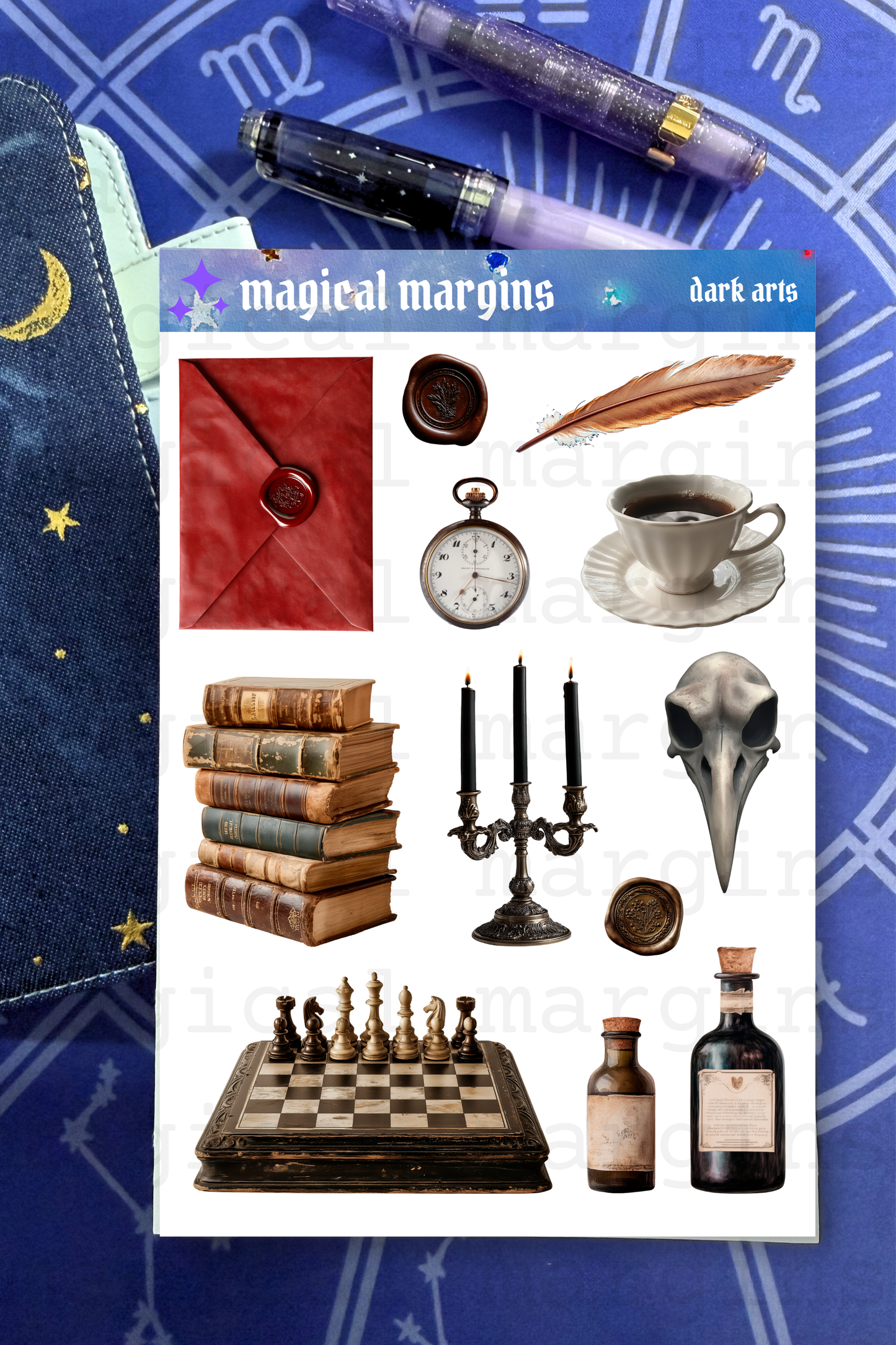 Dark Arts Decorative Sticker Sheet