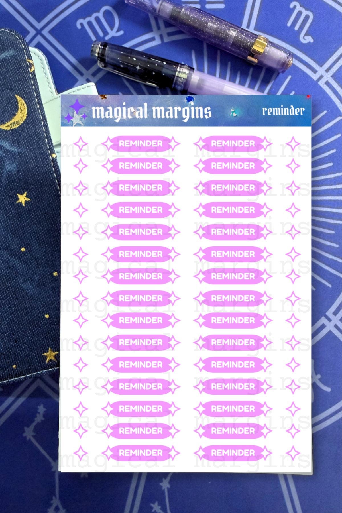 Reminder Functional Planner Sticker Sheet