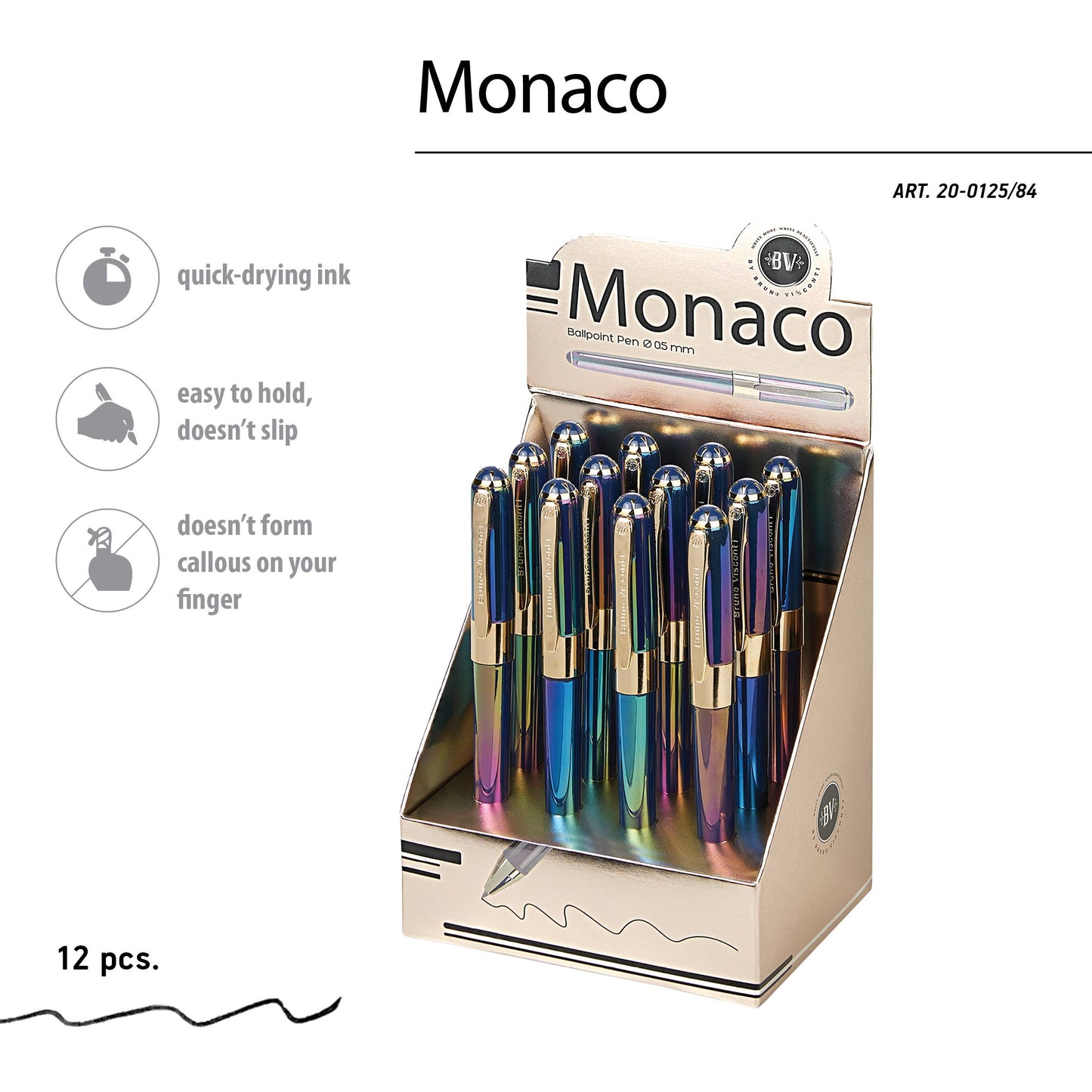 Monaco - Pearlescent Blue Pen