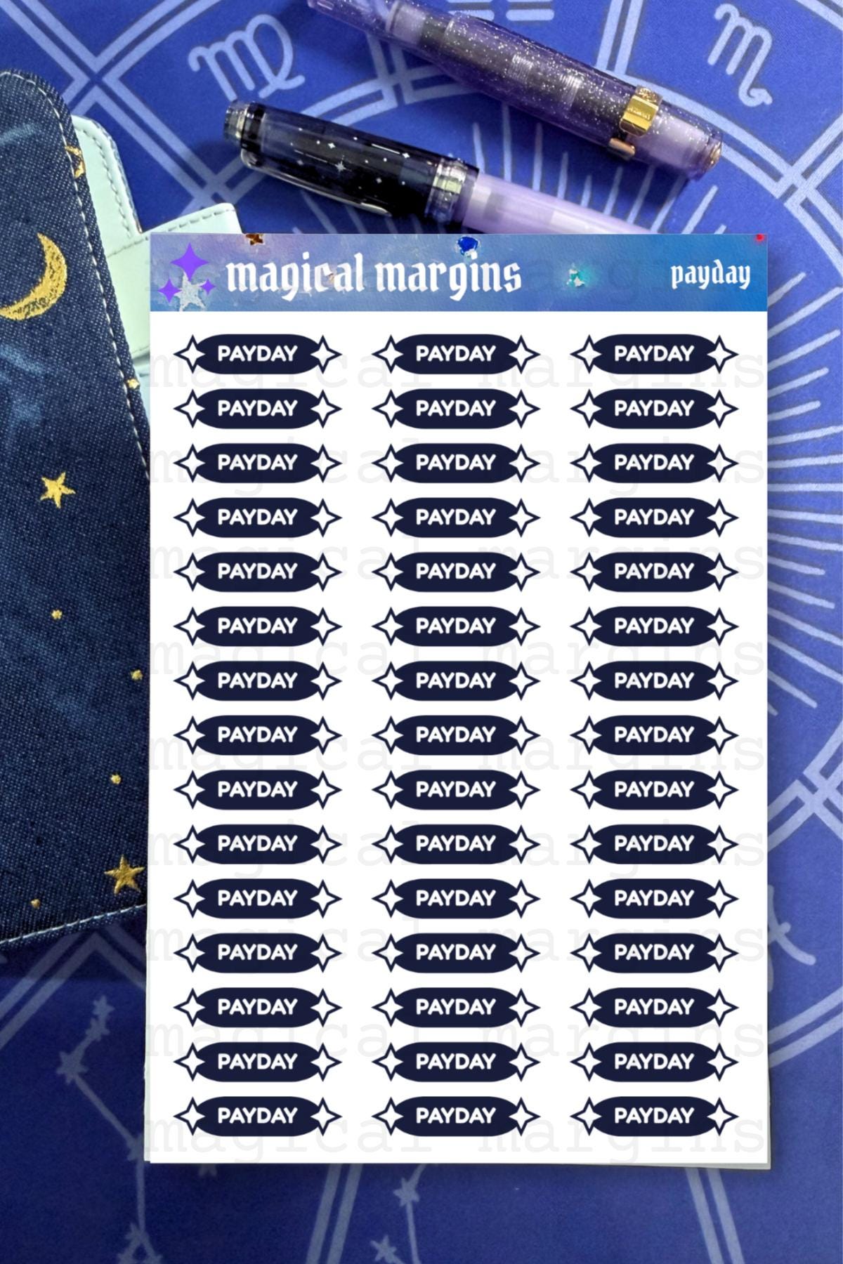 Payday Functional Planner Stickers