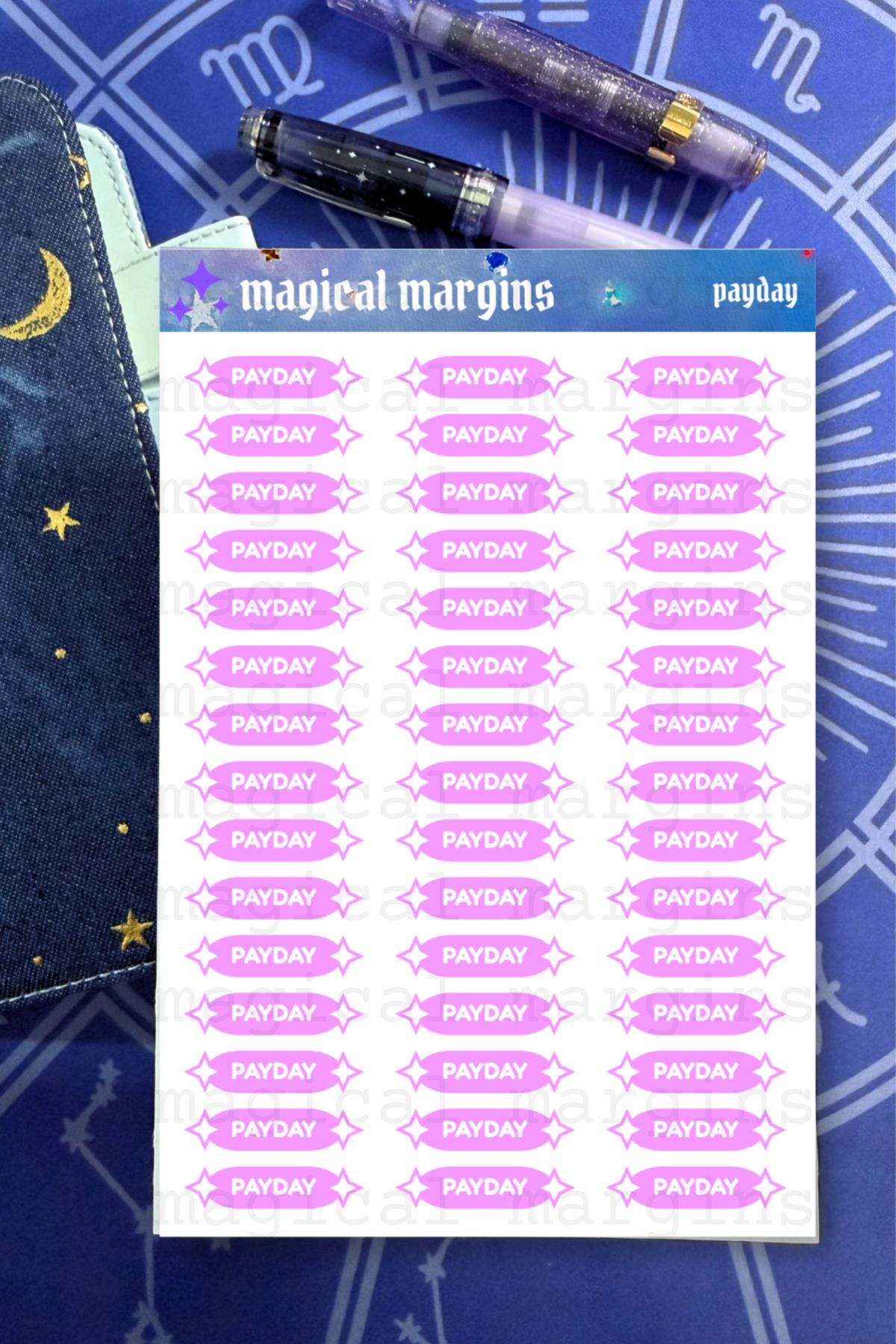 Payday Functional Planner Stickers