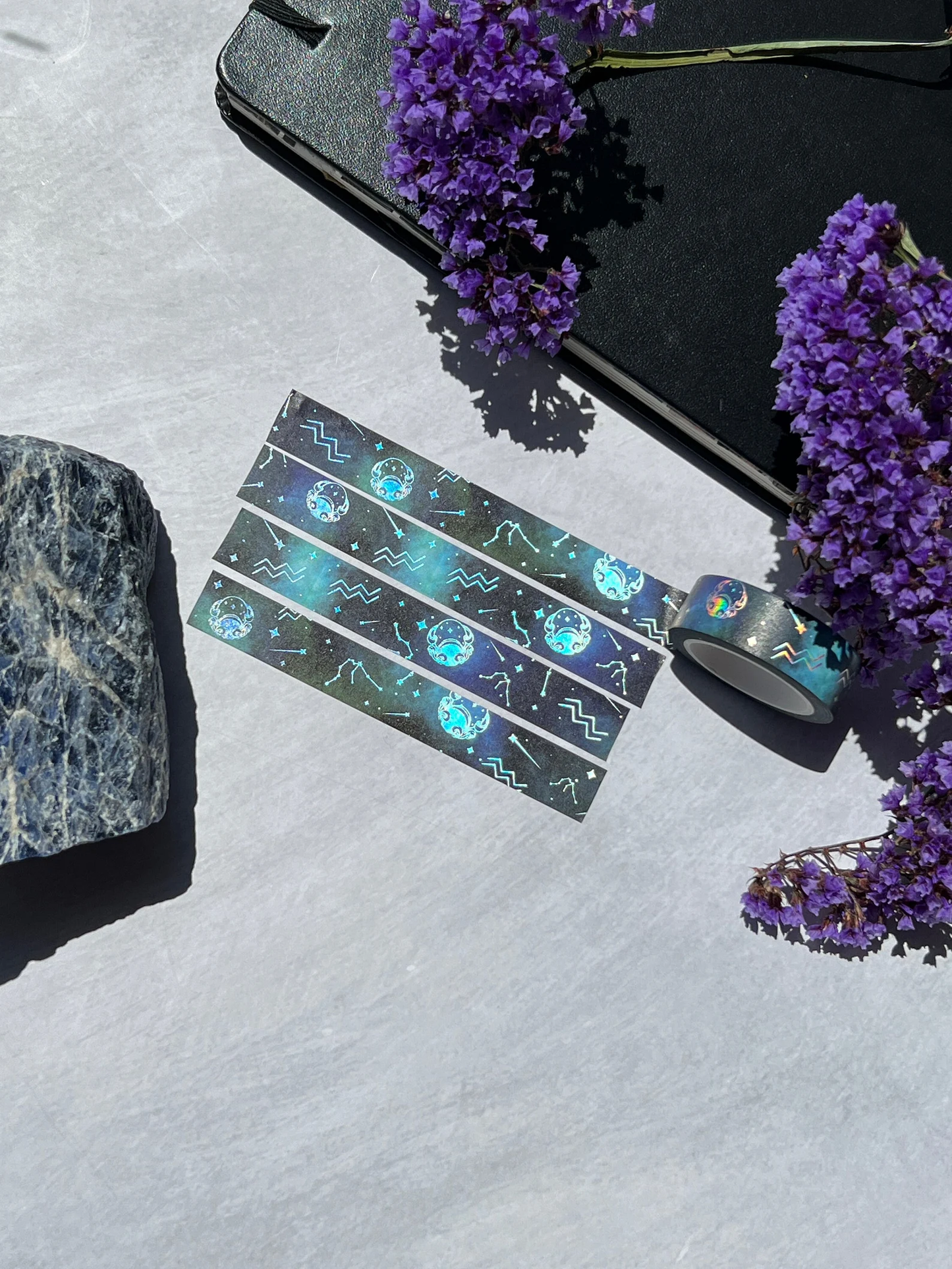 Aquarius Holographic Zodiac Washi Tape - Arch Michael
