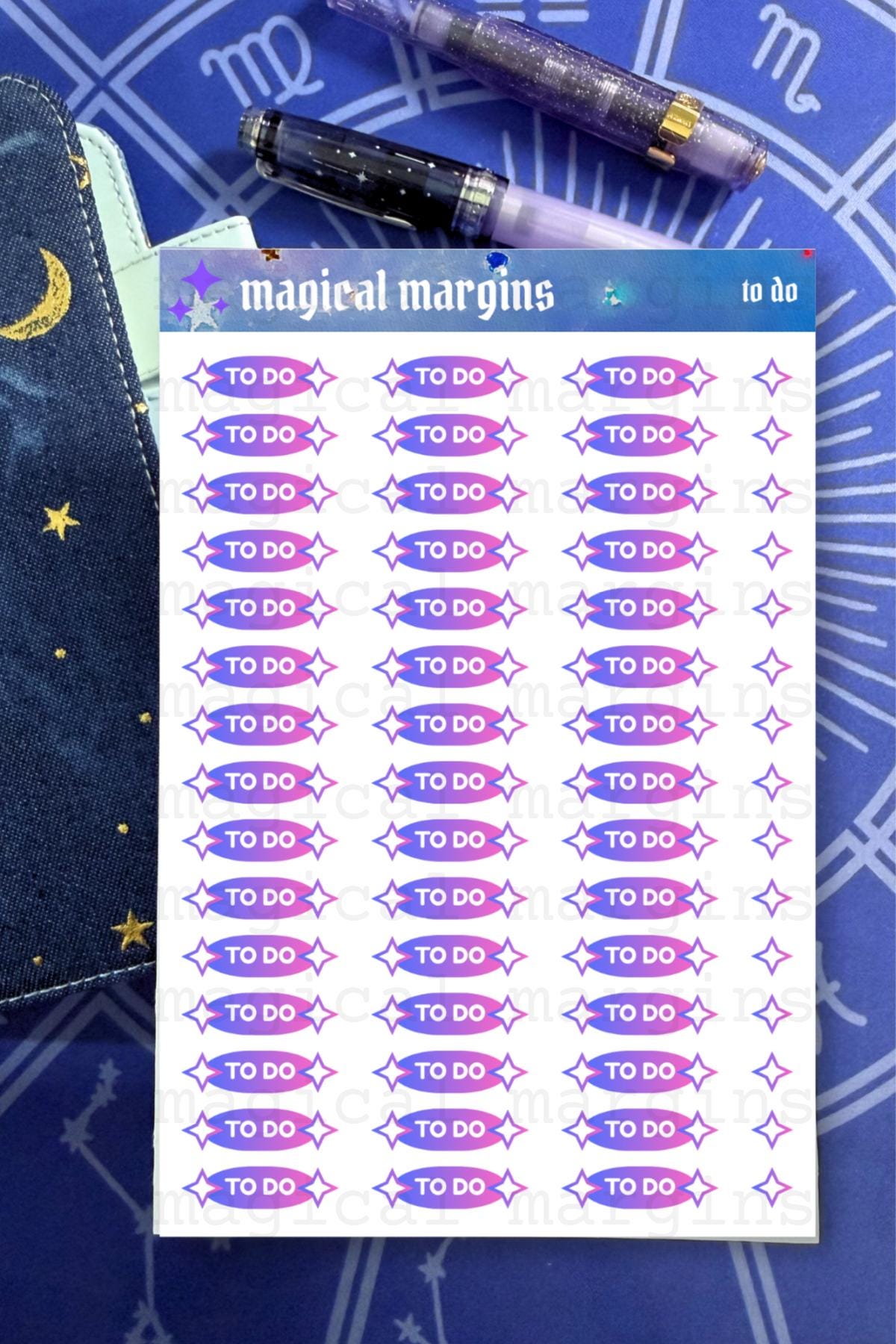 To Do Functional Planner Sticker Sheet