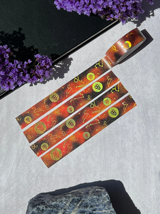 Leo Holographic Zodiac Washi Tape - Arch Michael