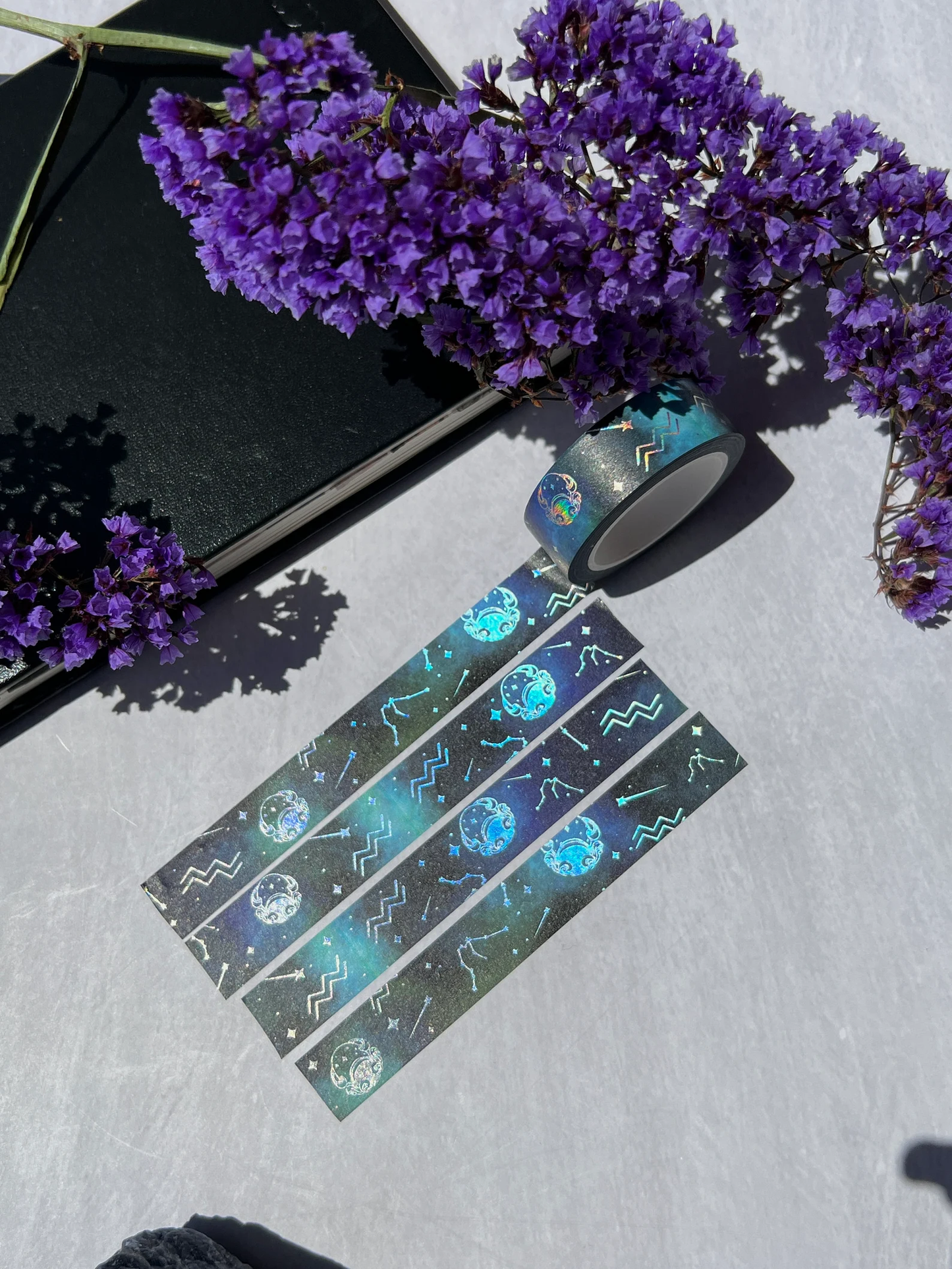 Aquarius Holographic Zodiac Washi Tape - Arch Michael