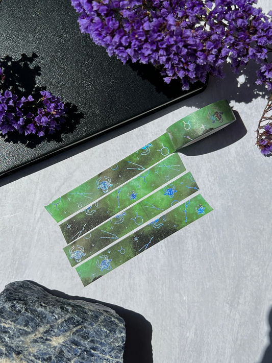Taurus Holographic Zodiac Washi Tape - Arch Michael