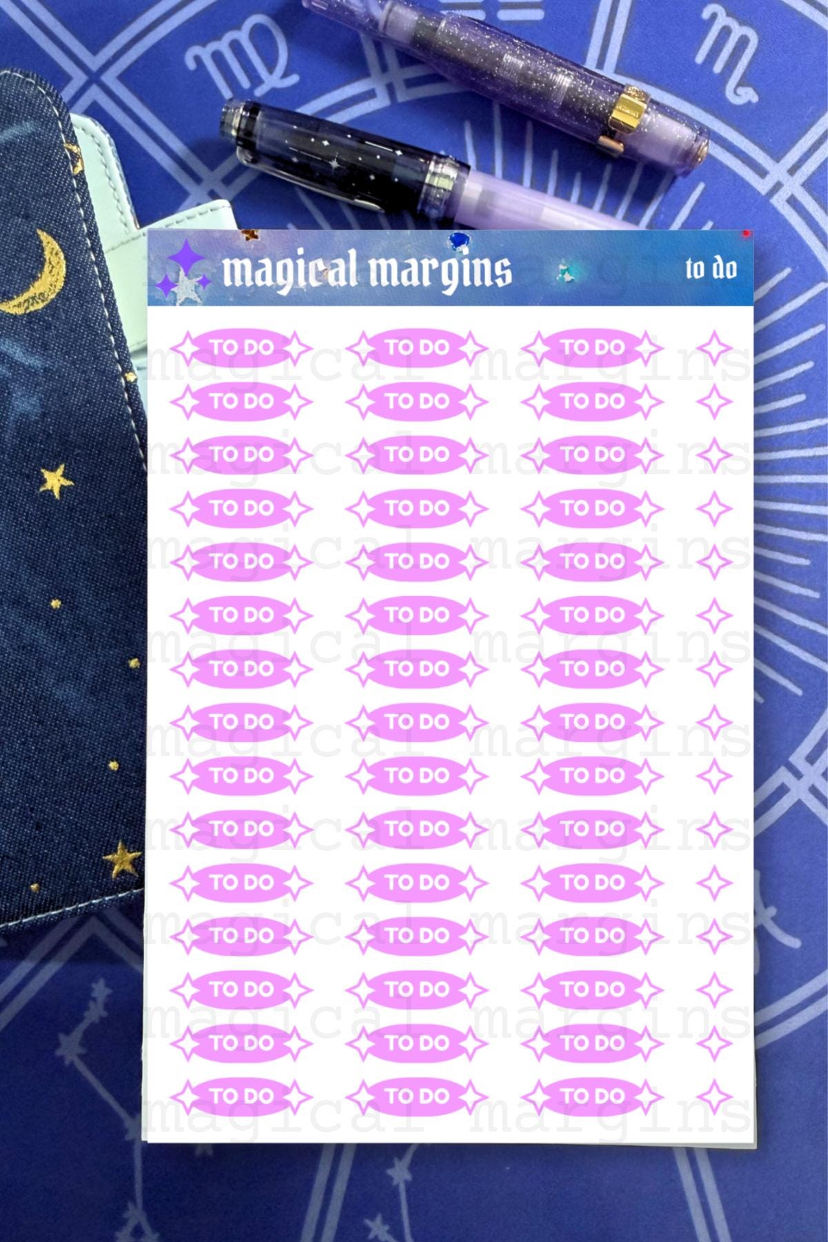 To Do Functional Planner Sticker Sheet