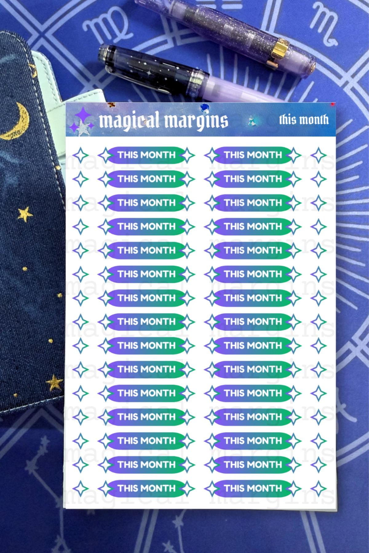 This Month Functional Planner Sticker Sheet