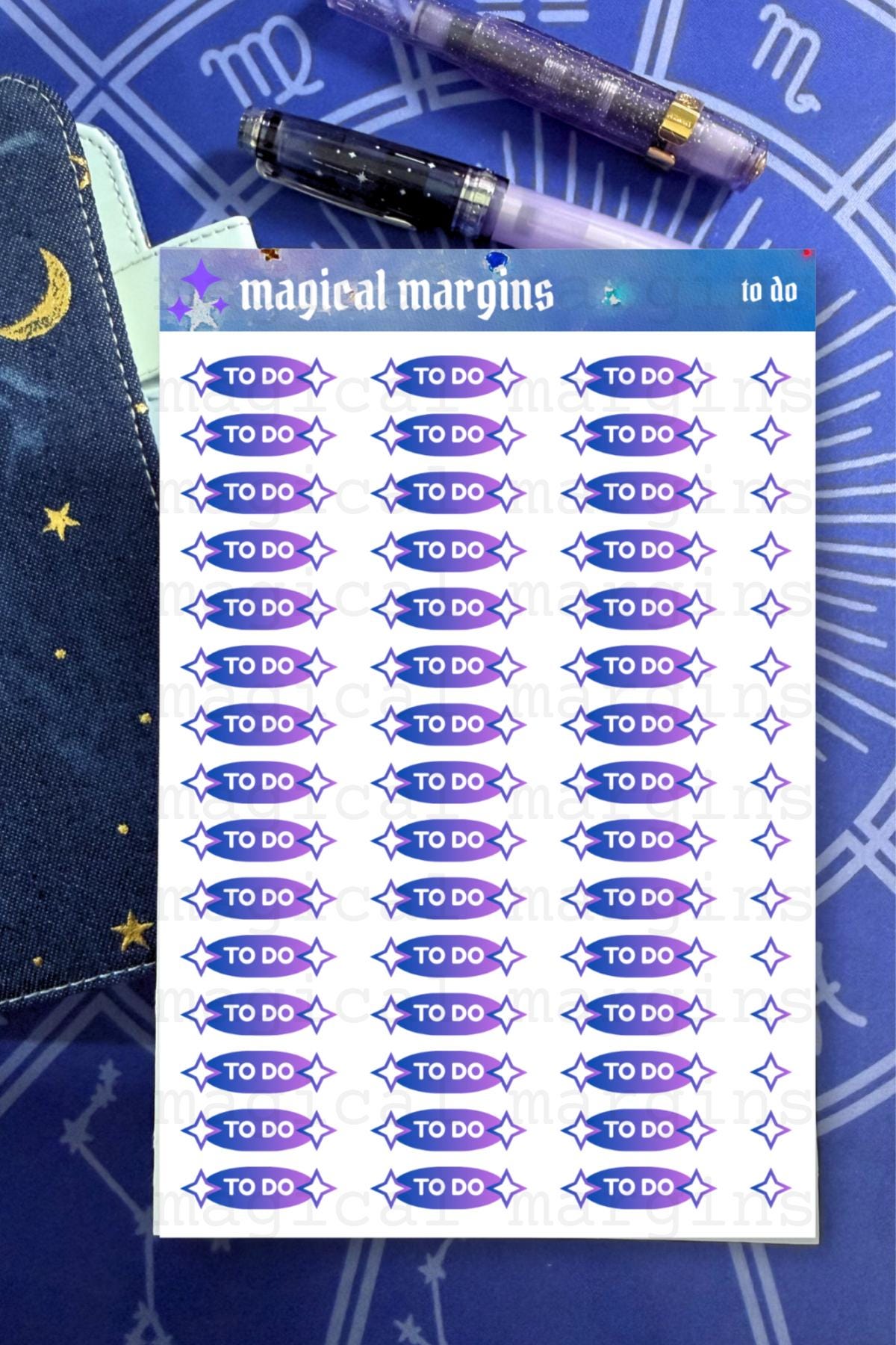 To Do Functional Planner Sticker Sheet