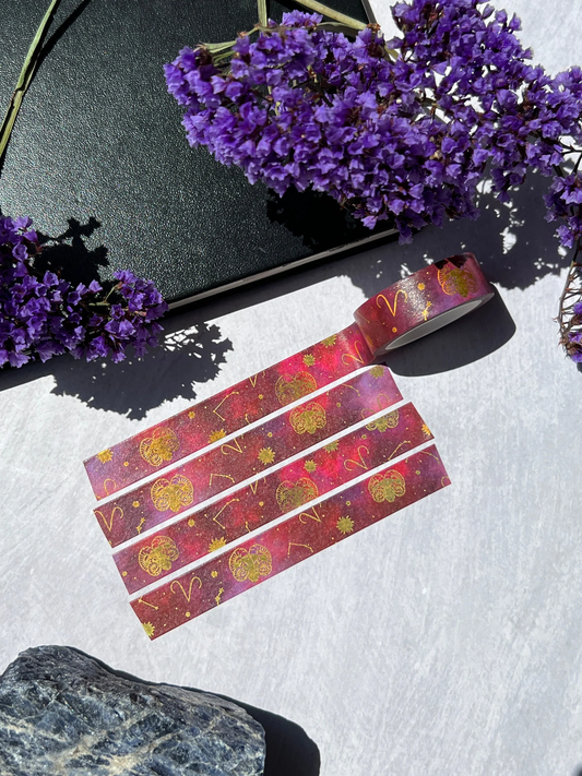Aries Holographic Zodiac Washi Tape - Arch Michael
