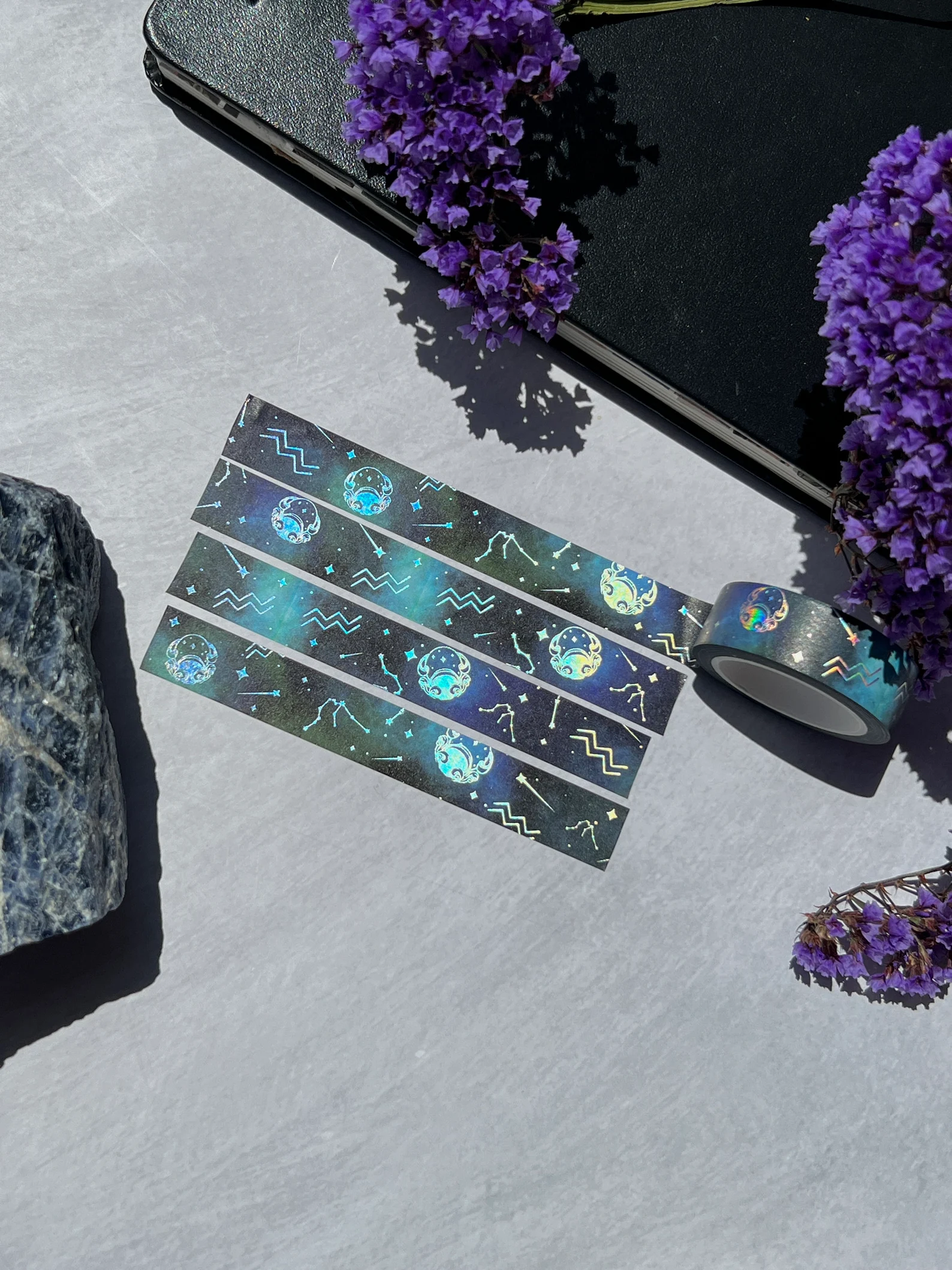 Aquarius Holographic Zodiac Washi Tape - Arch Michael