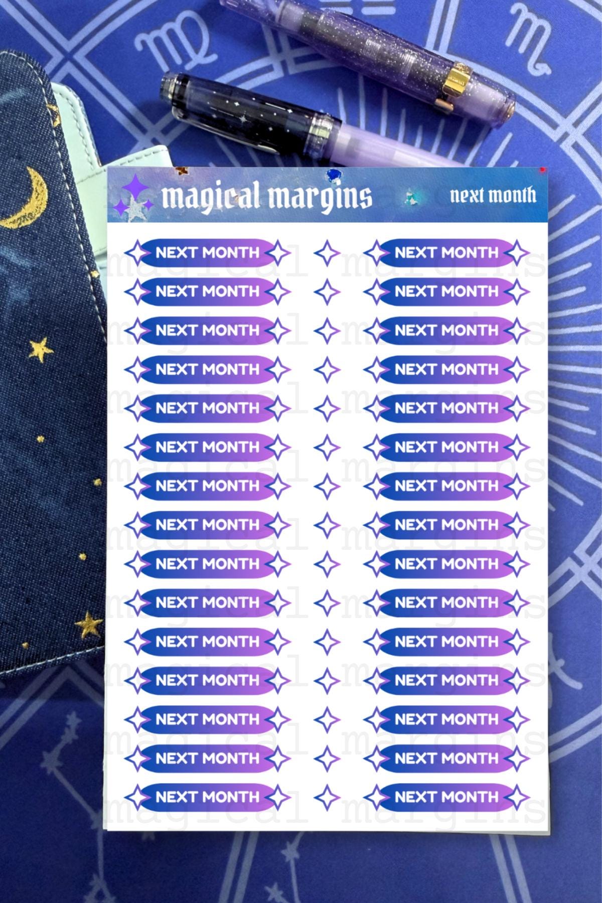 Next Month Functional Planner Sticker Sheet