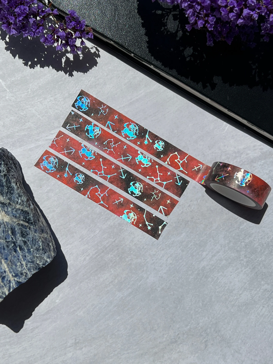 Sagittarius Holographic Zodiac Washi Tape - Arch Michael